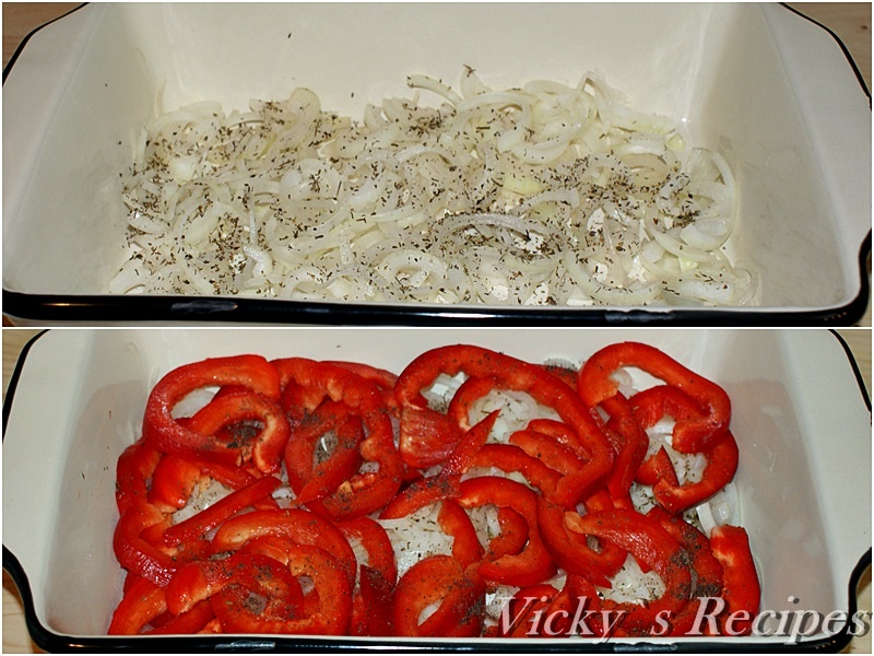 Peste (somn) la cuptor pe pat de legume