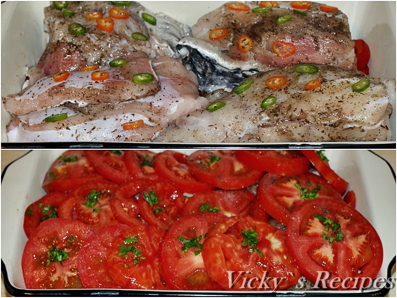 Peste (somn) la cuptor pe pat de legume