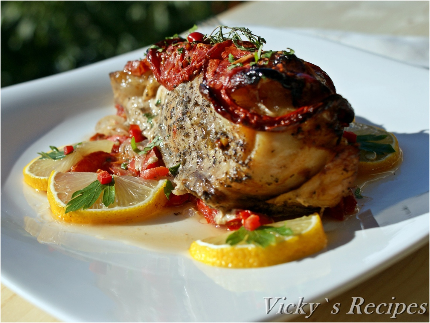 Peste (somn) la cuptor pe pat de legume