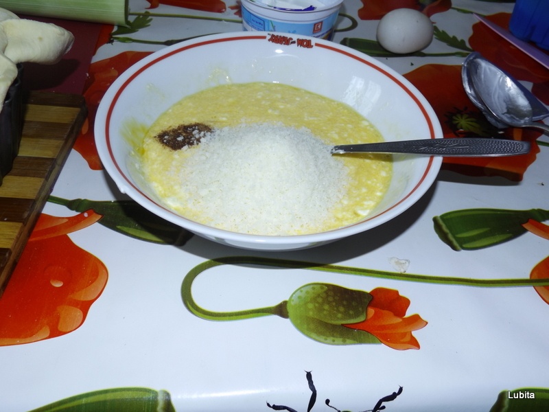 Tarta cu praz leurda si ciuperci