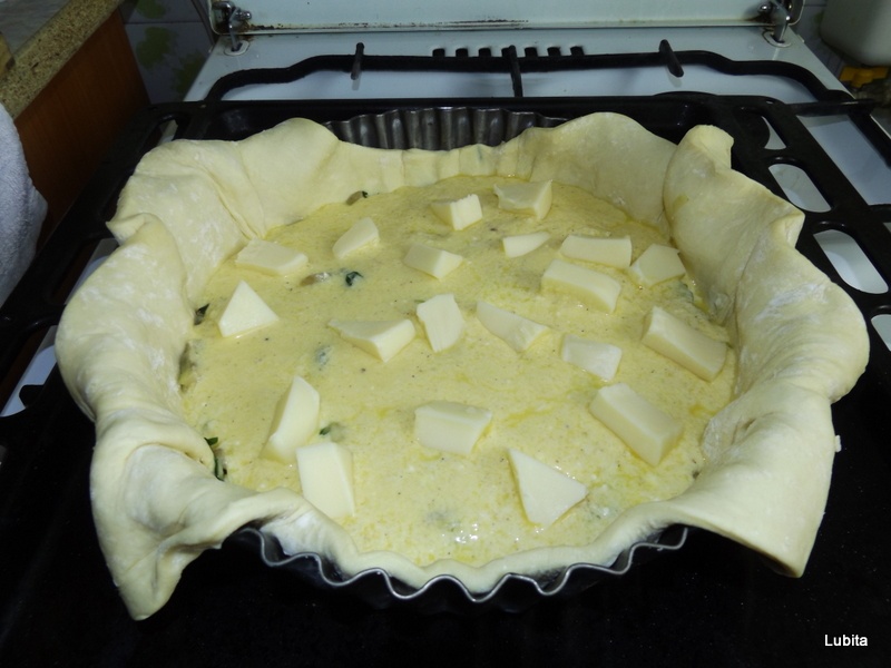 Tarta cu praz leurda si ciuperci