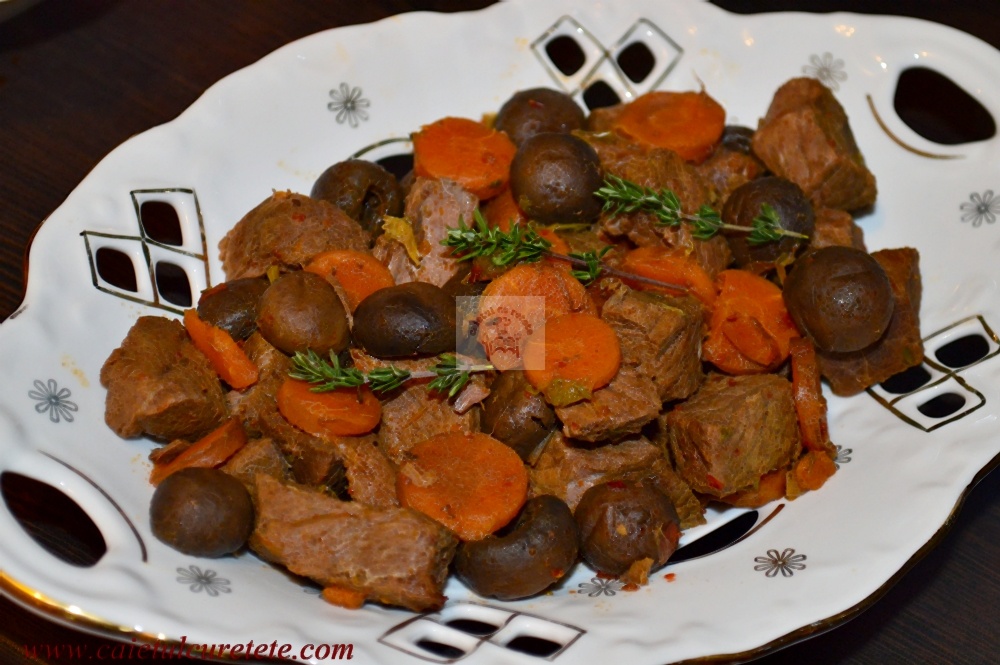 Beef Bourguignon la slow cooker Crock Pot