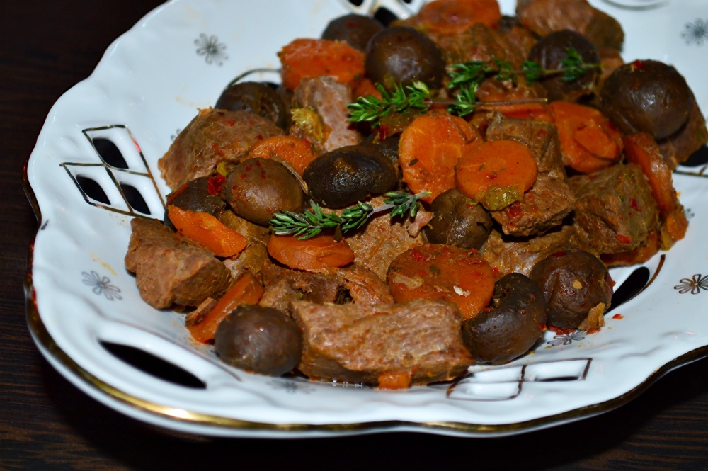 Beef Bourguignon la slow cooker Crock Pot