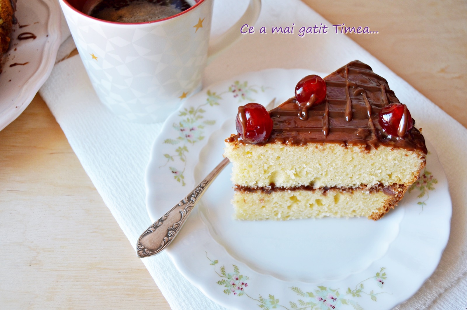 Chec cu cirese confiate la slow cooker Crock Pot