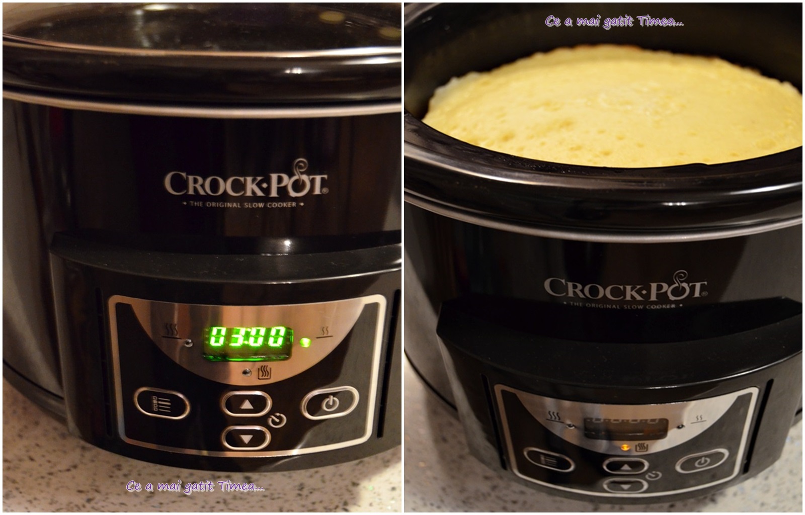 Chec cu cirese confiate la slow cooker Crock Pot
