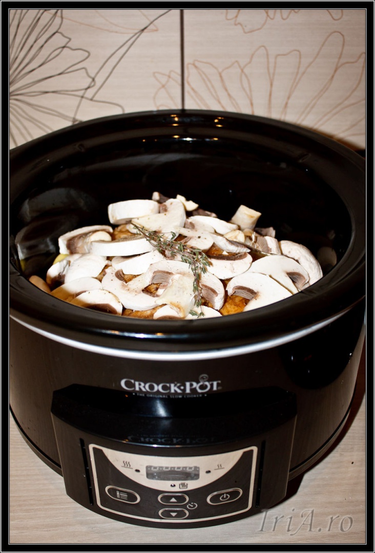Porc copt incet la slow cooker Crock Pot