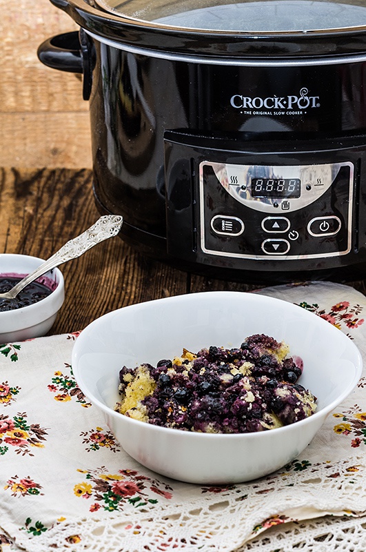 Budinca cu afine la slow cooker Crock pot