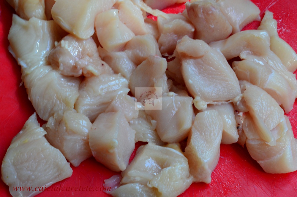 Pui asiatic cu portocale la slow cooker Crock Pot