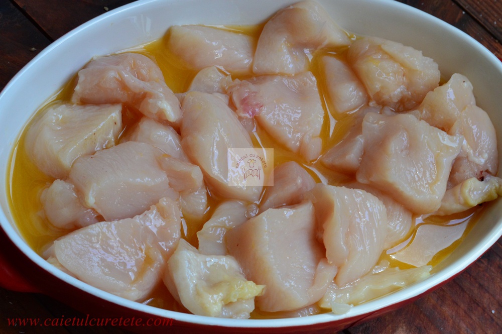 Pui asiatic cu portocale la slow cooker Crock Pot