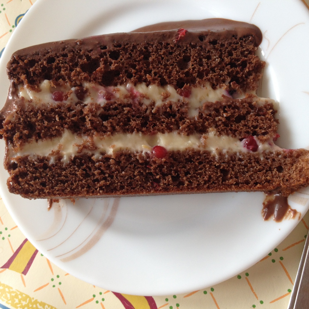 Tort ciocolata cu crema de vanilie