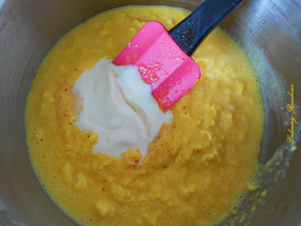 Omleta cu unt si ceapa verde