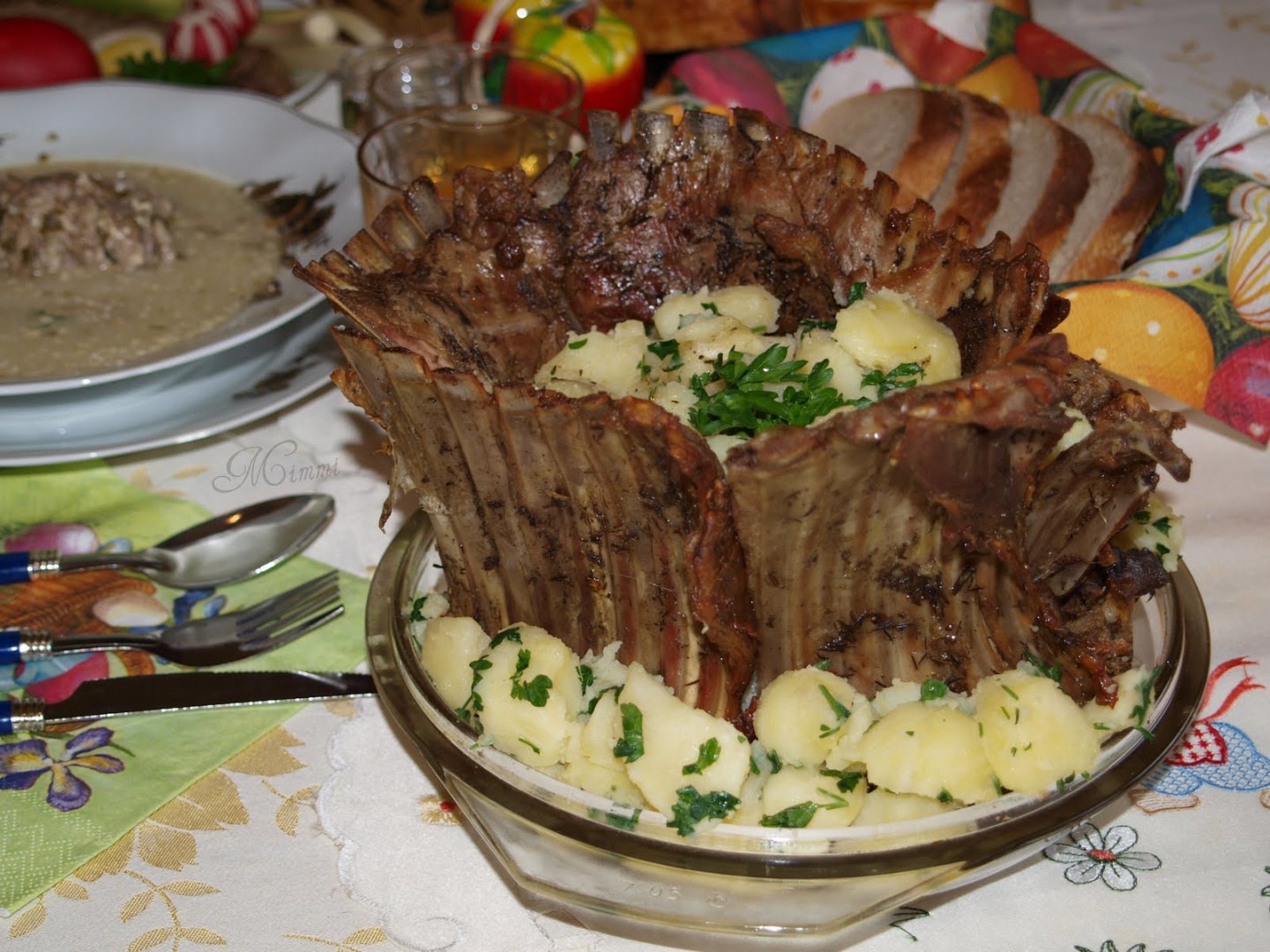 Coronita din coaste de miel