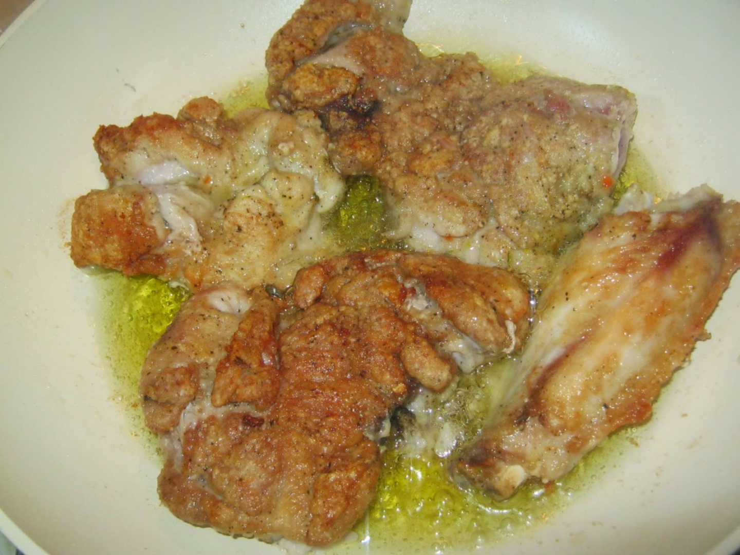 Piccata de curcan cu piure de mazare si orez