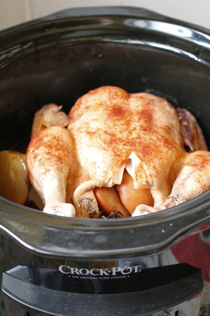 Pui intreg la slow cooker Crock Pot