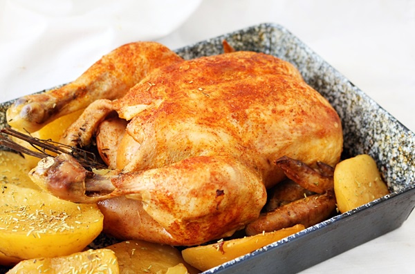 Pui intreg la slow cooker Crock Pot