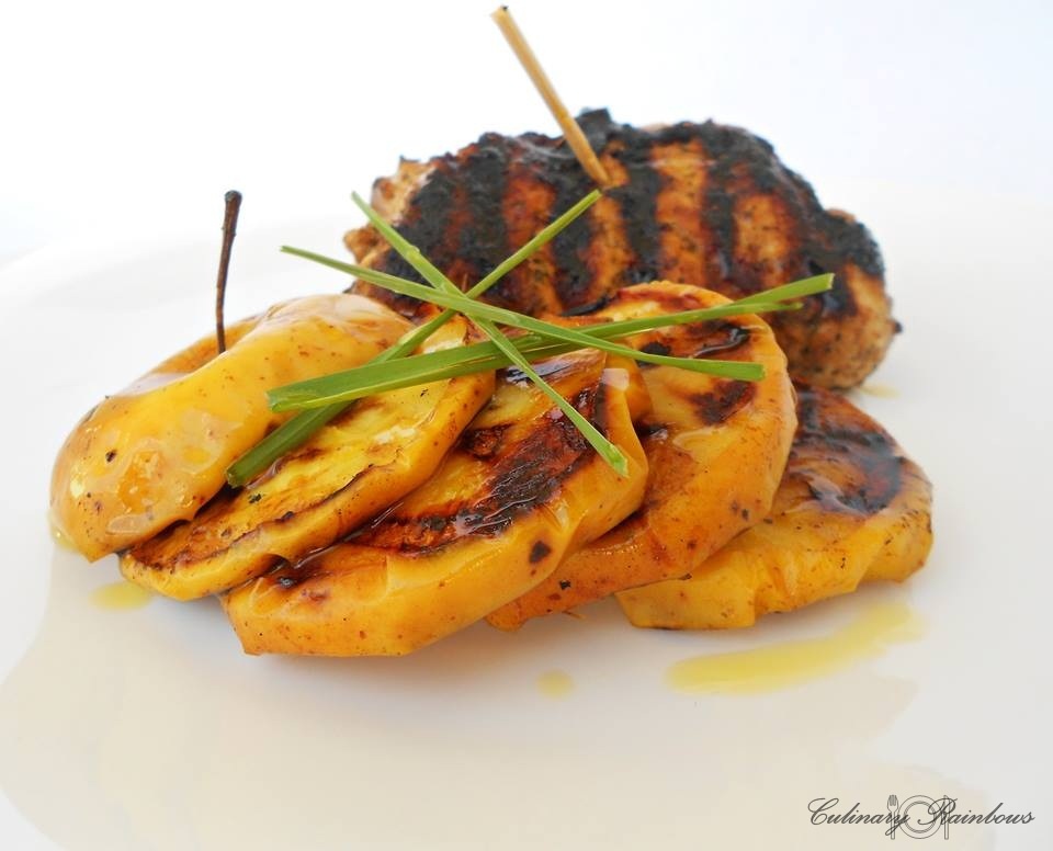 Cotlet cu cascaval si mere coapte