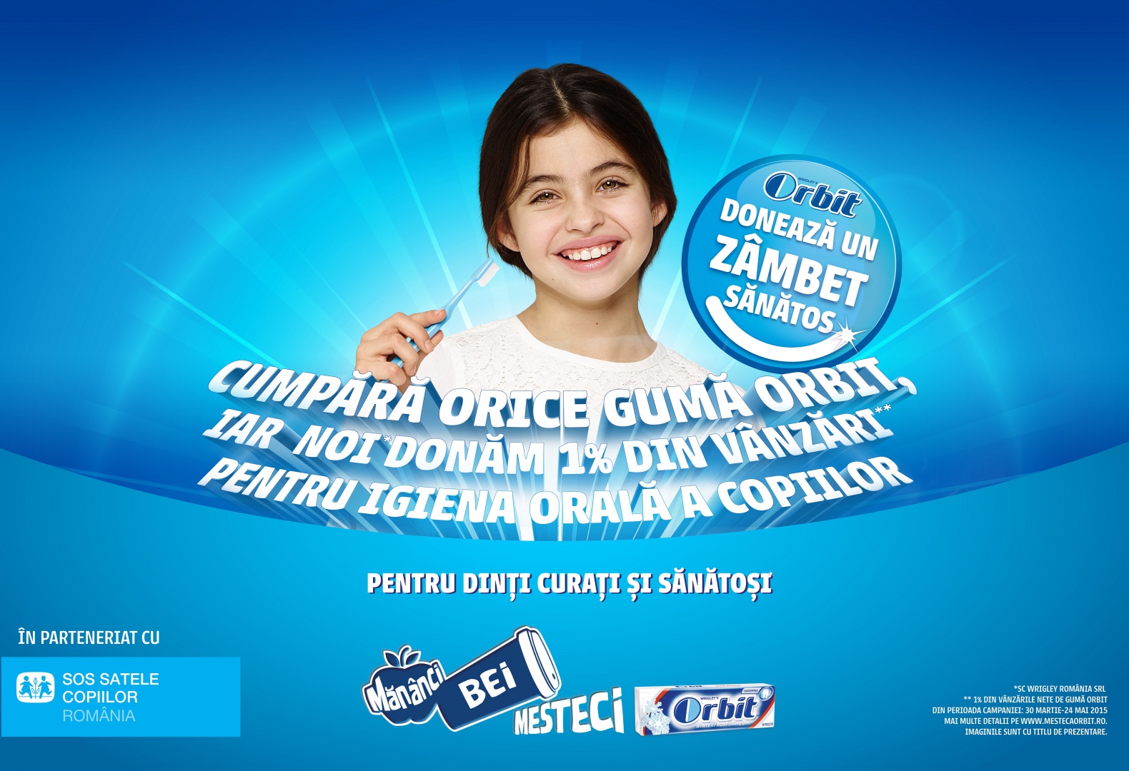 Orbit România va învăţa 3.500 de copii defavorizaţi să zâmbească