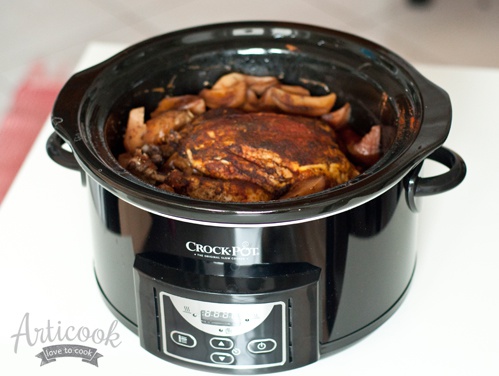 Pui intreg la slow cooker Crock Pot