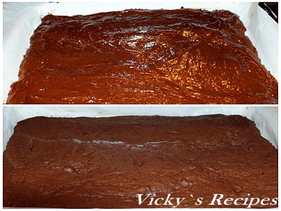 Prajitura cu ciocolata, capsuni si crema de smantana