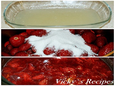 Prajitura cu ciocolata, capsuni si crema de smantana