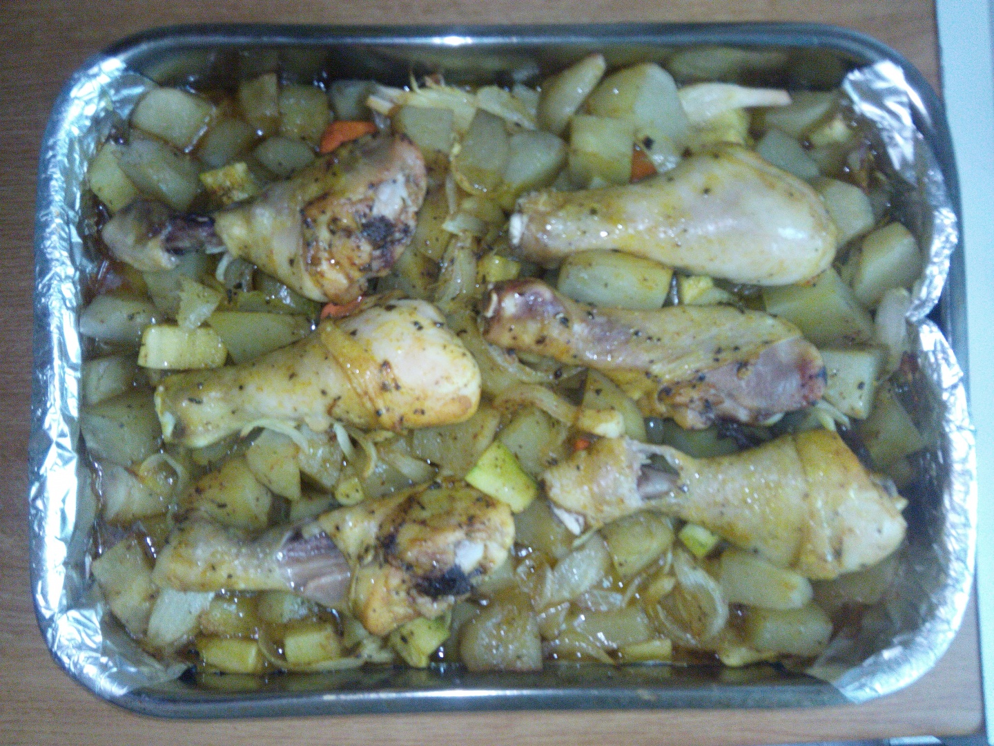 Pui cu legume la cuptor