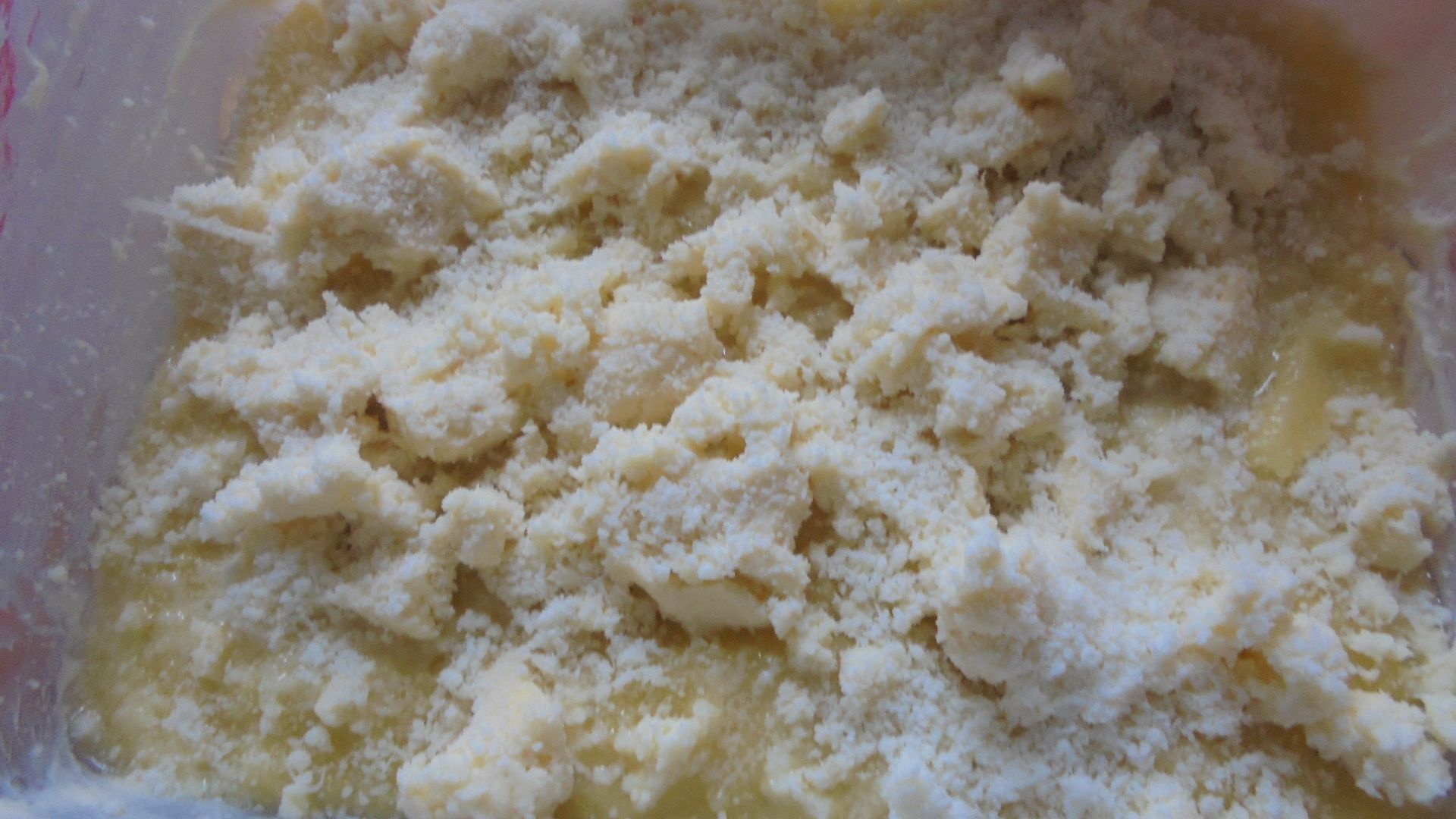 Mamaliga cu branza si omleta la cuptor