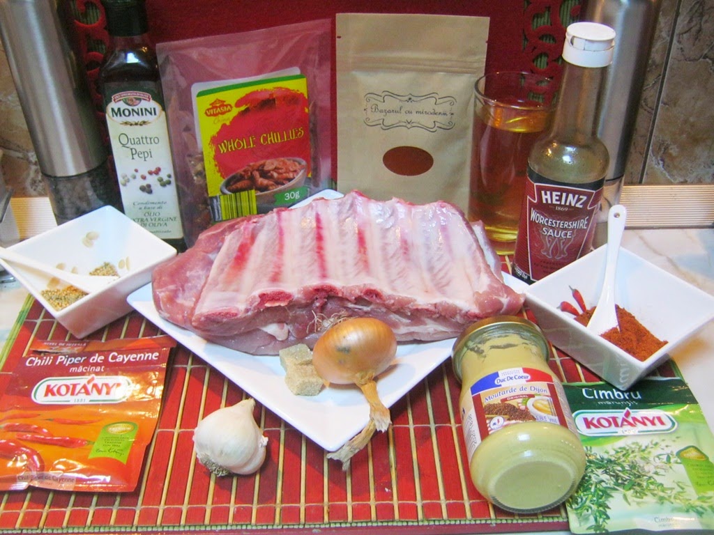 Coaste de porc picante