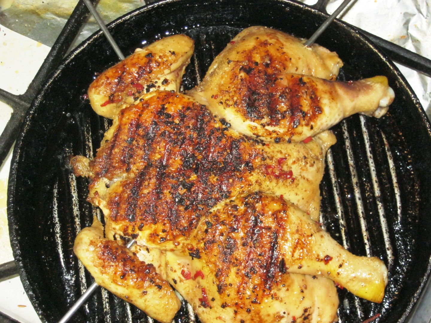 Puisor la gratar cu legume