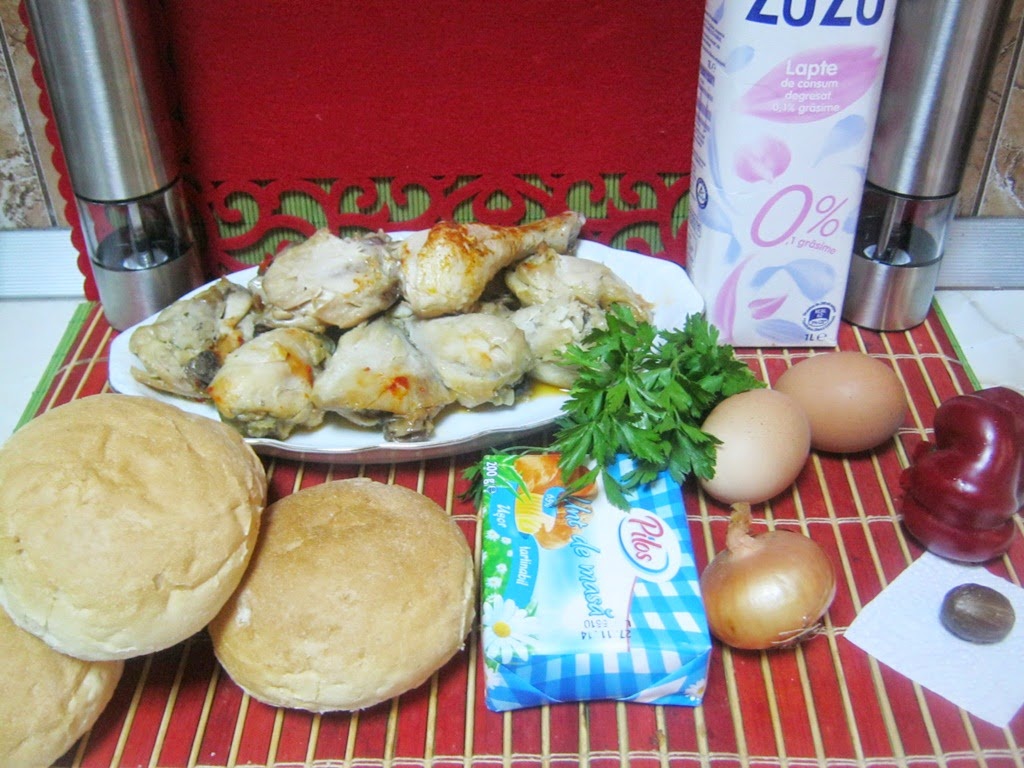 Pulpite de pui cu galuste bavareze si sos vanatoresc