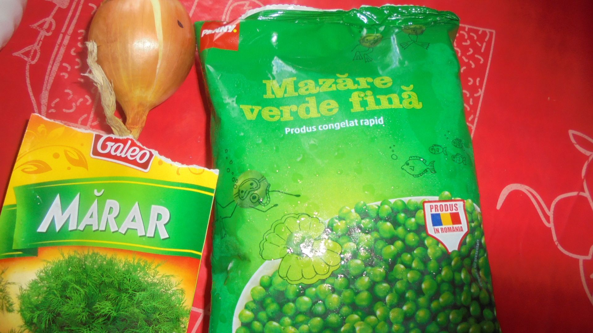 Sote de mazare cu sos alb