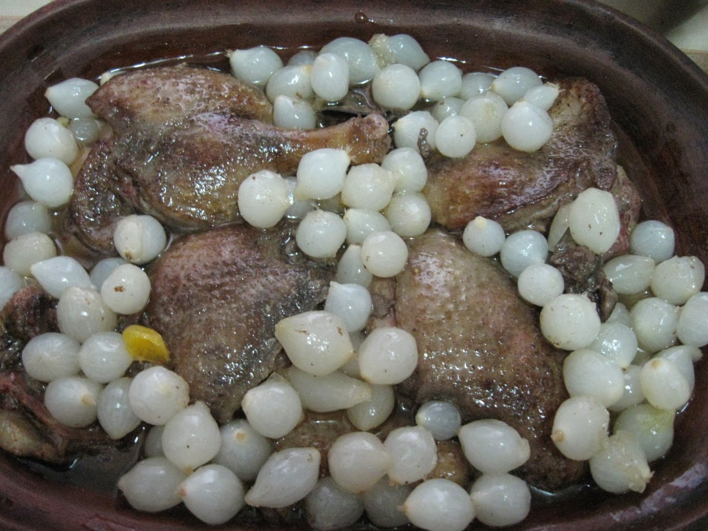 Friptura de rata cu sos de portocale si arpagic