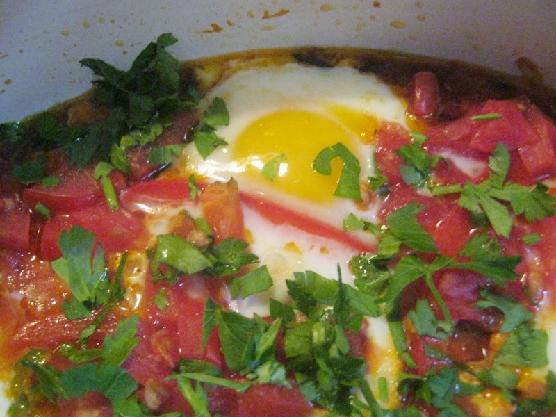 Oua in sos de rosii- Shakshouaka