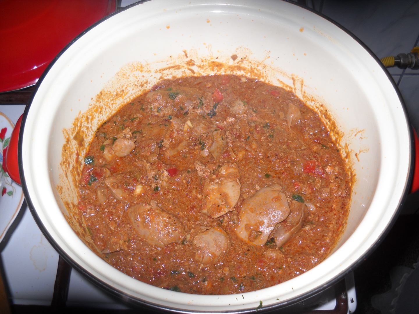 Tocanita de  ficatei de pui. Reteta simpla si delicioasa