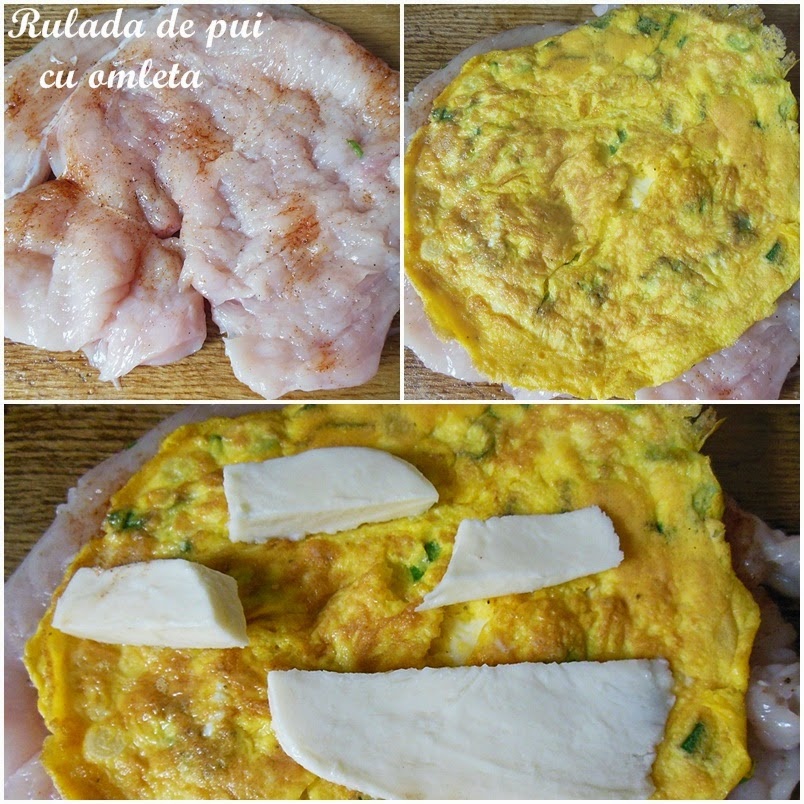 Rulada de pui cu omleta