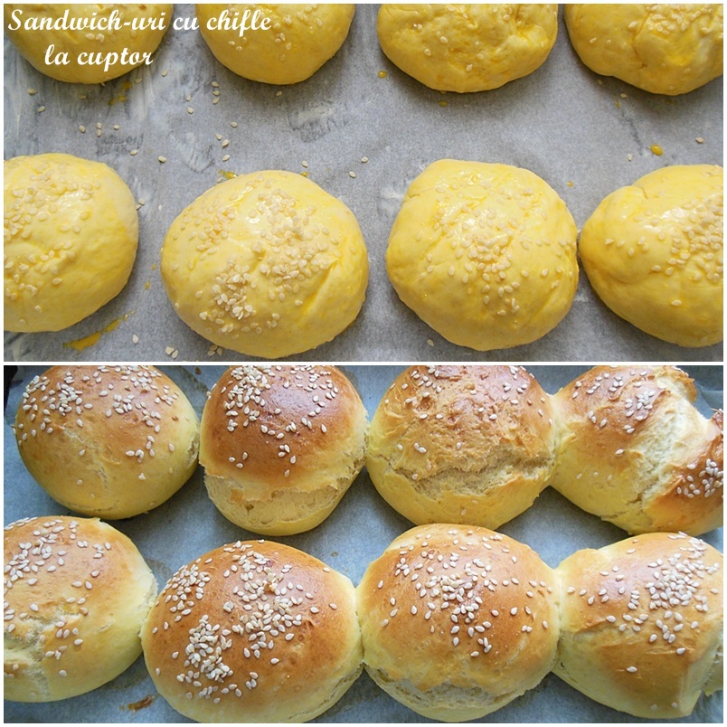 Sandwich-uri cu chifle la cuptor