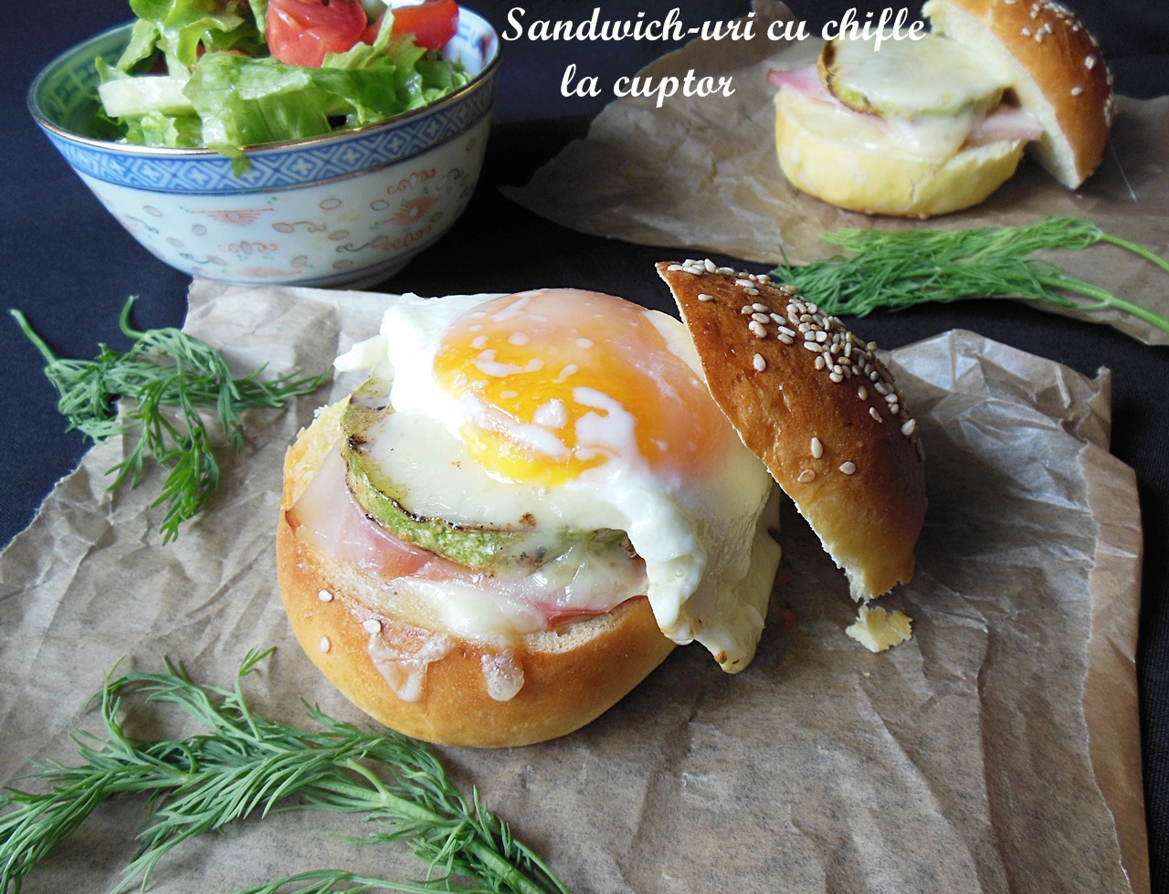 Sandwich-uri cu chifle la cuptor