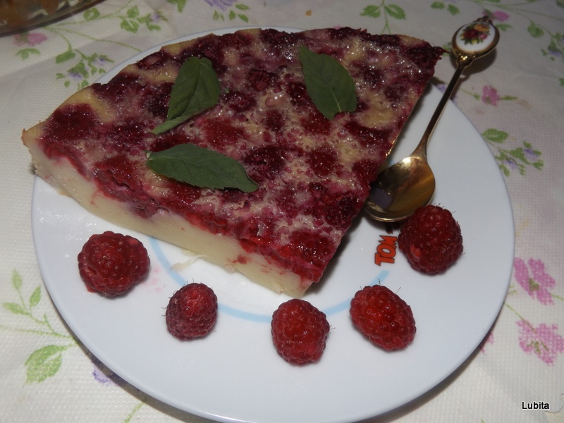 Clafoutis cu zmeura