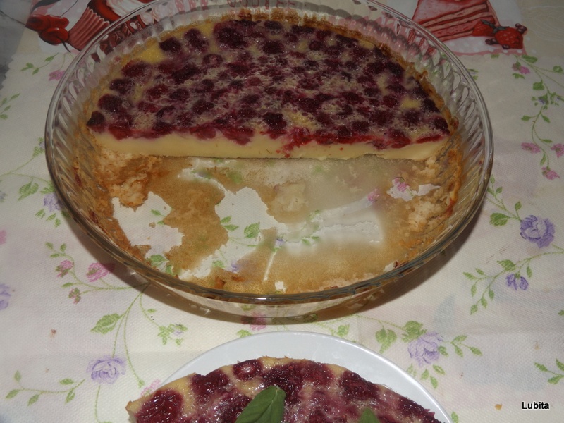 Clafoutis cu zmeura