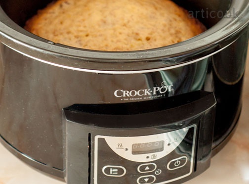 Chec cu banane la Slow Cooker
