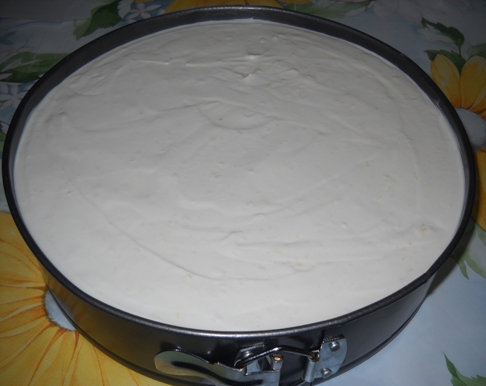 Cheesecake  fara coacere cu jeleu de caise. Un desert usor si aromat de vara