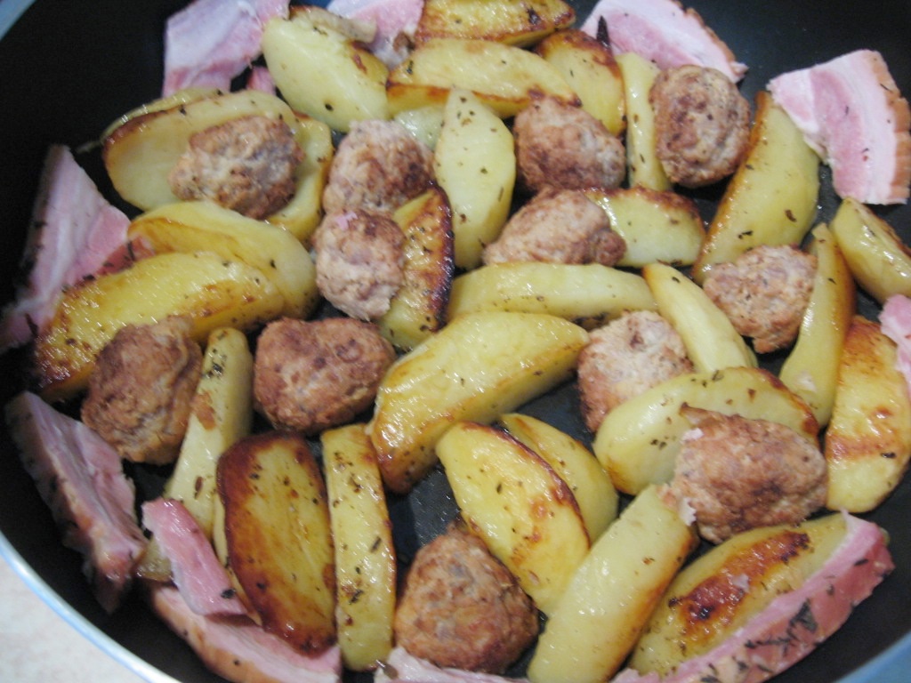 Omleta la cuptor, cu cartofi