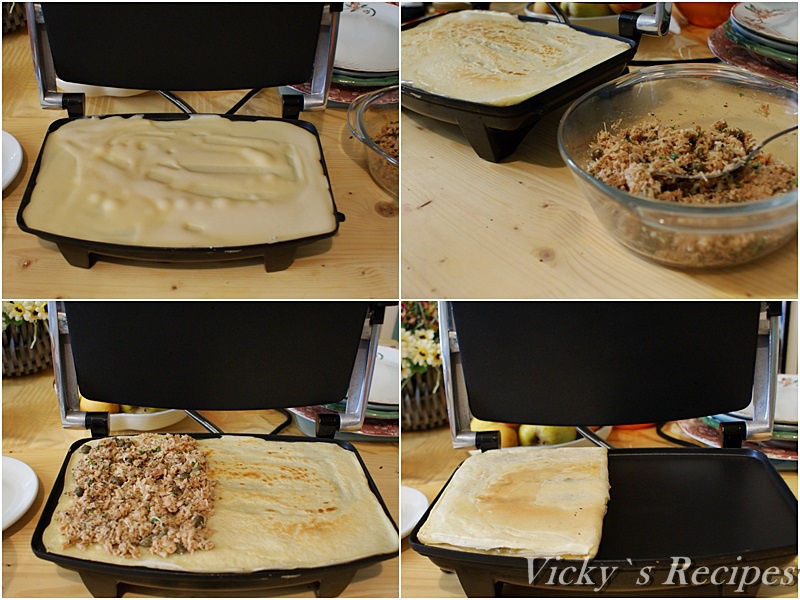 Clătite cu ton și capere