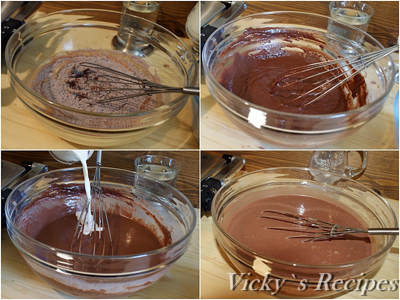 Clătite cu cacao umplute cu banane caramelizate