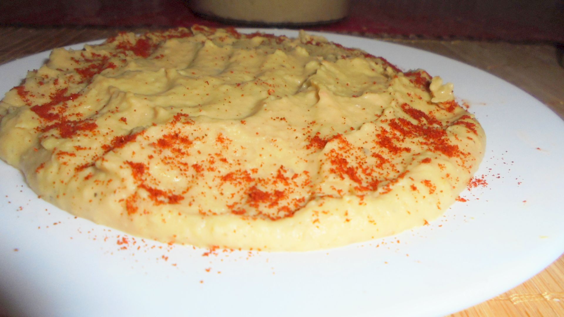 Piure din fasole boabe alba si linte rosie