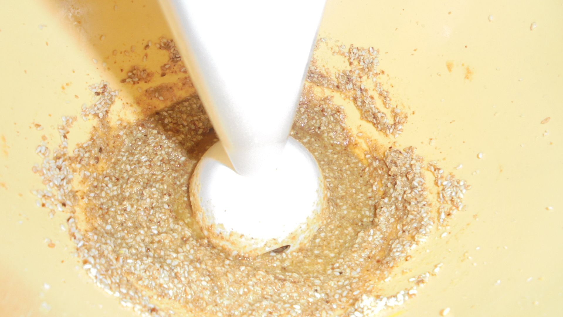 Piure din fasole boabe alba si linte rosie