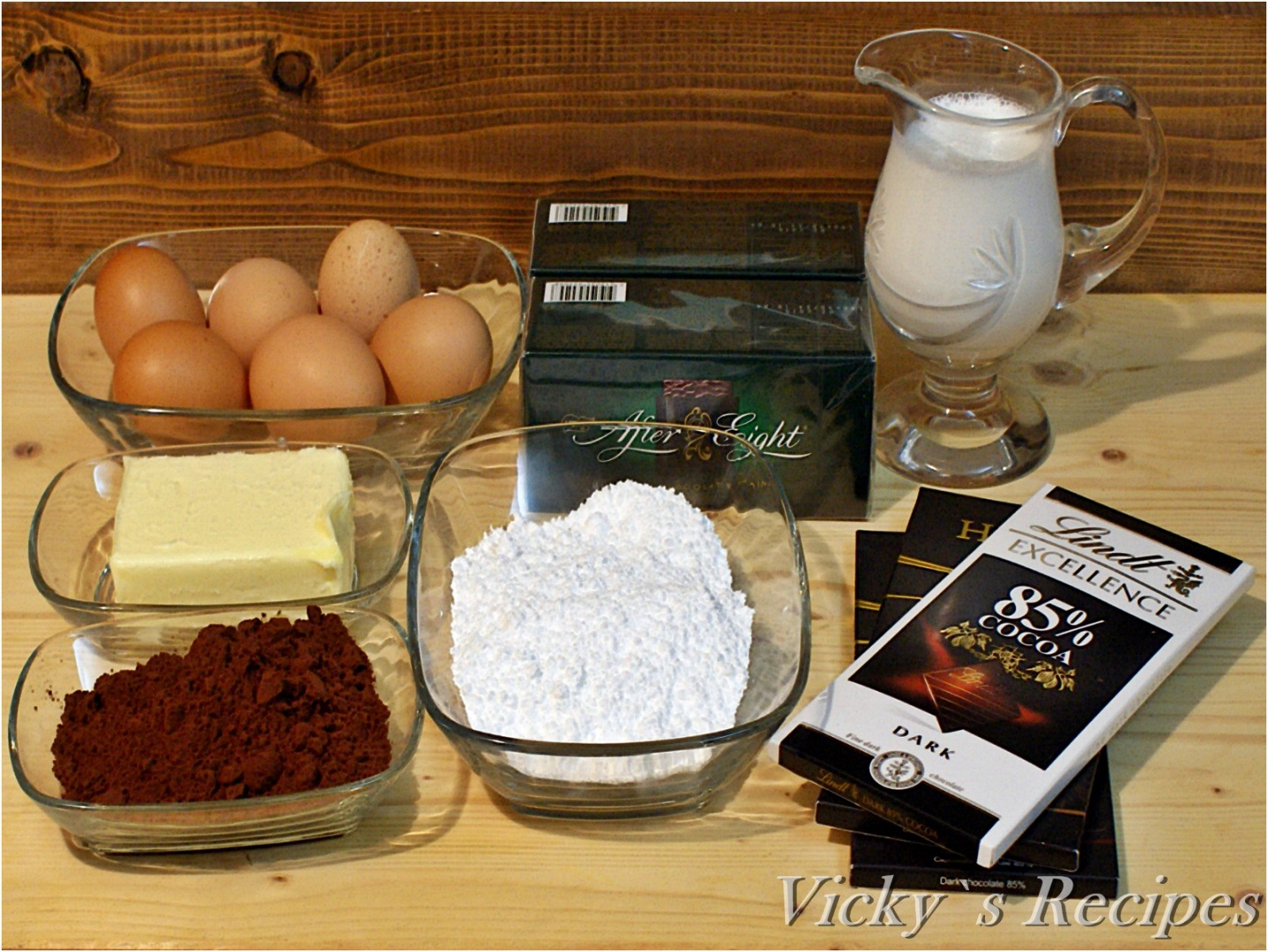 Marquise de ciocolată cu mentă