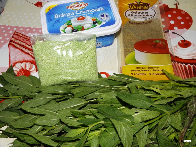 Tort cu cirese branza si menta