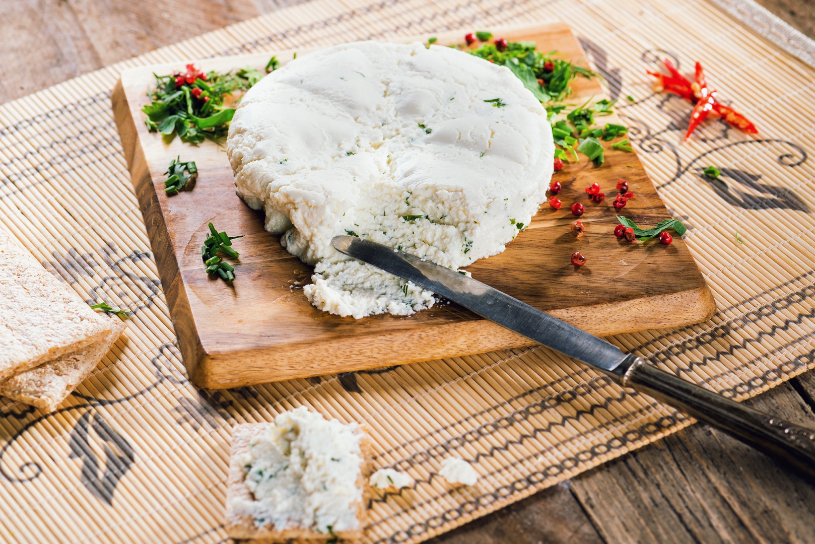 Crema de branza cu verdeturi