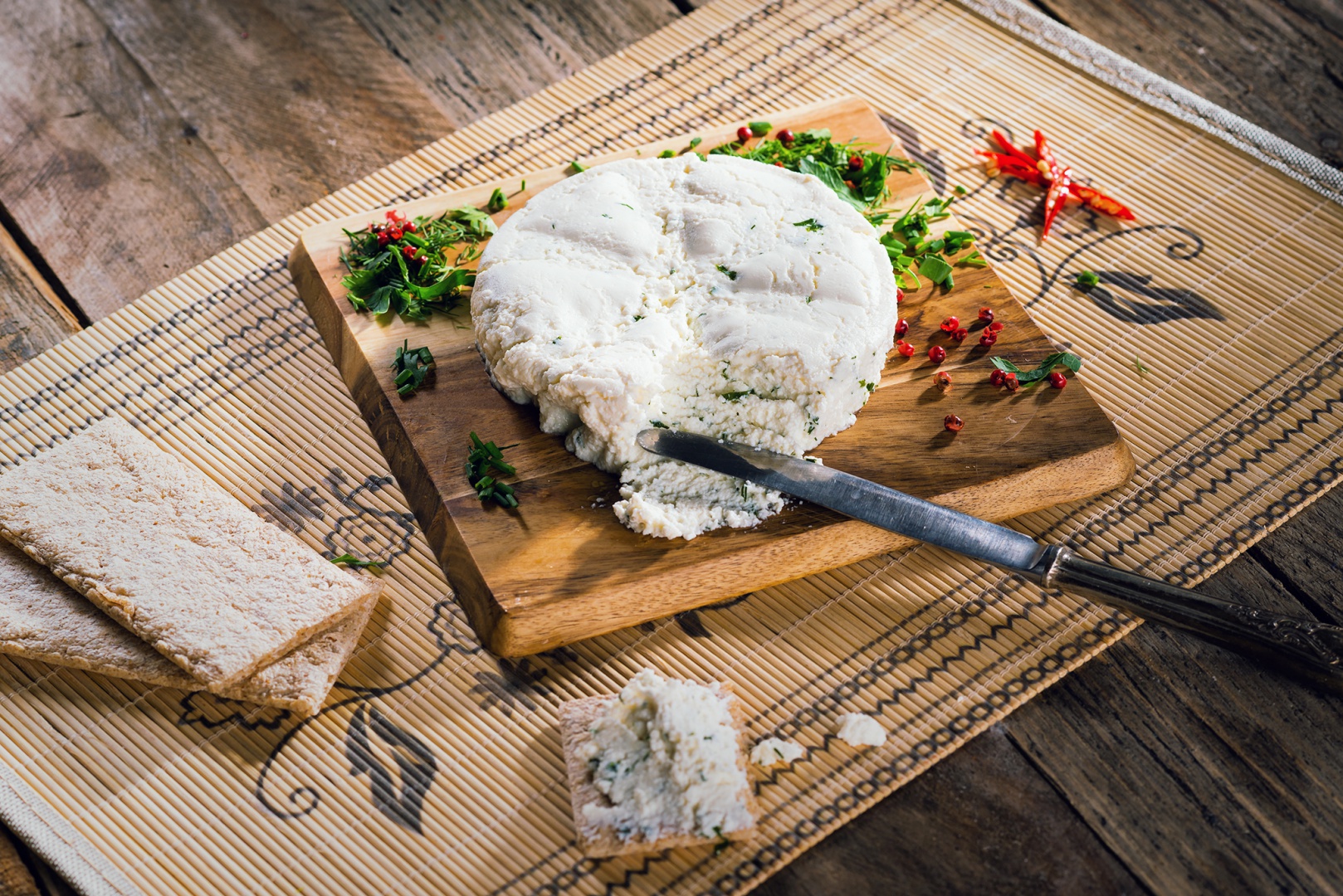 Crema de branza cu verdeturi