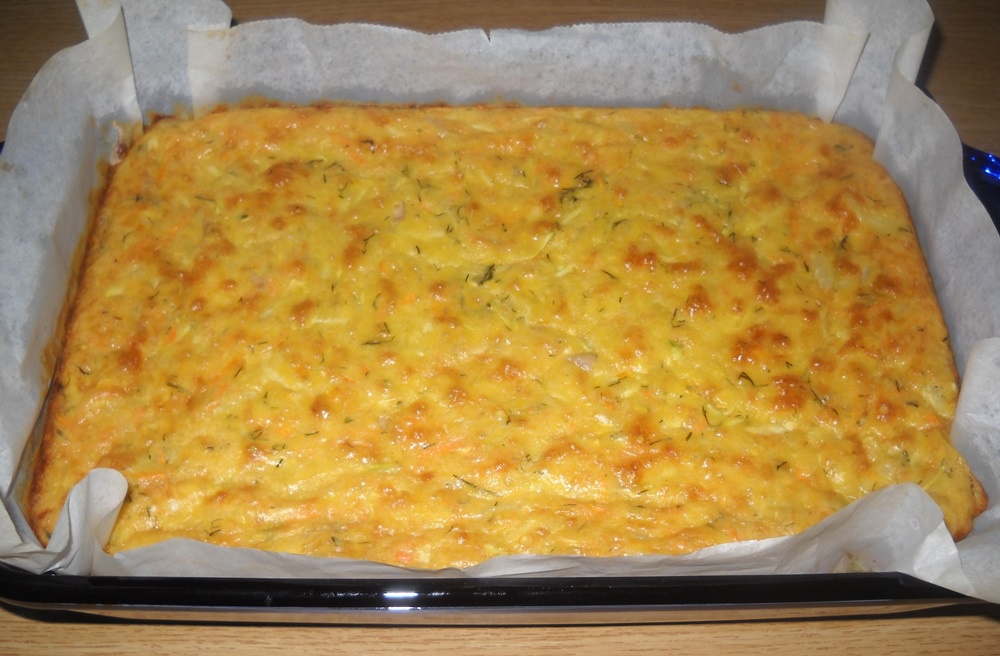 Budinca de dovlecei si telemea. Reteta usor de preparat, economica si foarte gustoasa